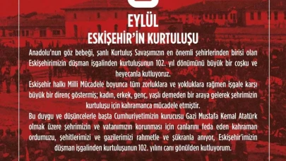 Rektör Şenocak: "Eskişehir’imizin düşman işgalinden kurtuluşunun 102’nci yılını canı gönülden kutluyorum"