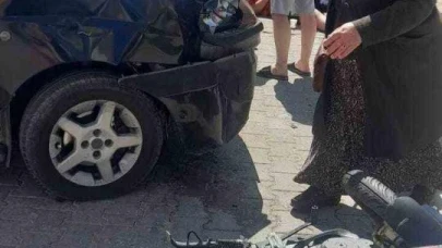 Eskişehir'de Kaza: Ehliyetsiz Motosiklet Sürücüsü Otomobile Çarptı