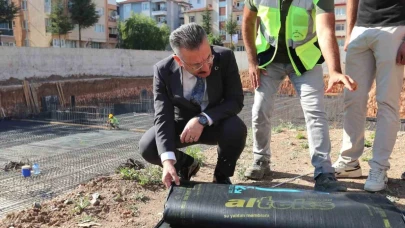 Vali Aksoy, Anadolu Lisesi İnşaatını Yerinde İnceledi