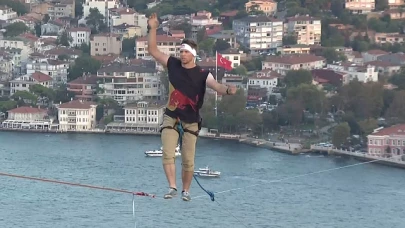 İstanbul’da Tarihi Başarı: Jaan Roose, Asya’dan Avrupa’ya İp Üzerinde Geçti