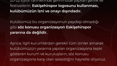 Eskişehirspor’dan logolarını izinsiz kullanan organizasyona tepki