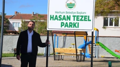 Beylikova’da Vefa Örneği: Hasan Tezel Parkı Açıldı