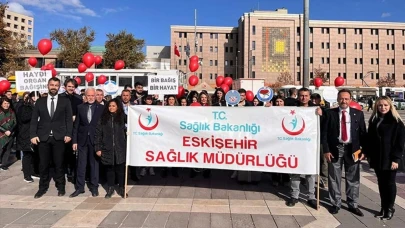 Organ Bağışı Haftası Kapsamında Farkındalık Yürüyüşü Düzenlendi