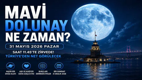 Mavi Dolunay Ne Zaman? 2026 Mavi Dolunay Etkileri Ne?