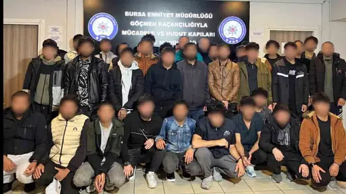 Bursa'da göçmen kaçakçılığı operasyonu: 11 organizatör gözaltına alındı
