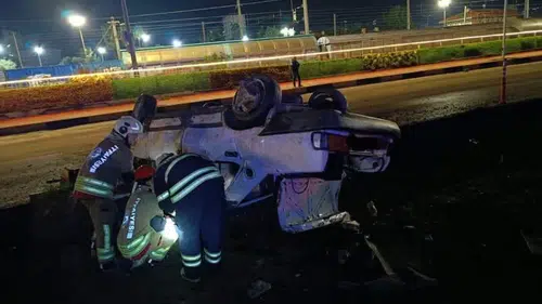 İskenderun'da kontrolden çıkan otomobil takla attı: 3 yaralı