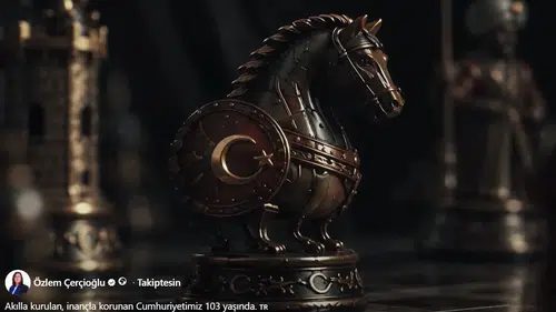 Özlem Çerçioğlu’nun Cumhuriyet Bayramı mesajı sosyal medyada zirveye yerleşti