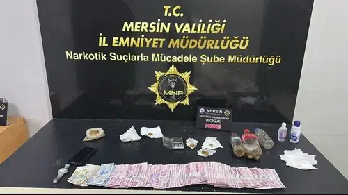 Mersin'de narkotik operasyonu: Şehirlerarası sevkiyata ve torbacılara darbe