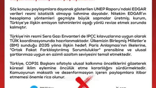 DMM'den İklim Raporlarına Yanıt: Emisyon Verileri Manipülatif ve Tahmine Dayalı