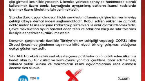 DMM'den Avrupa'nın çöpü iddiasına sert yanıt: İthalatın sınırları net çizildi