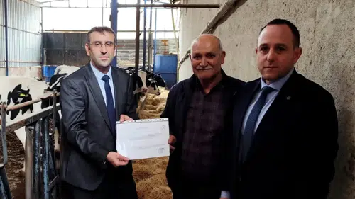 Uşak'ta hayvancılıkta kalite çıtası yükseliyor: İki işletme daha hastalıktan ari oldu