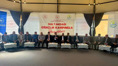 Sultandağı'nda yerel yönetimin temsilcileri Muhtarlar Günü'nde ağırlandı