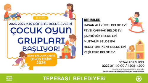 Tepebaşı’nda Çocuk Oyun Grupları İçin Kayıtlar Başladı