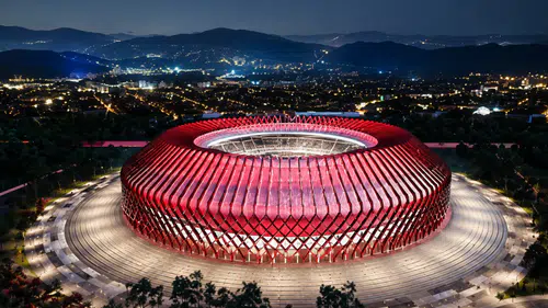 Türk Çadırlarından İlham Alan Bişkek Arena Açıldı