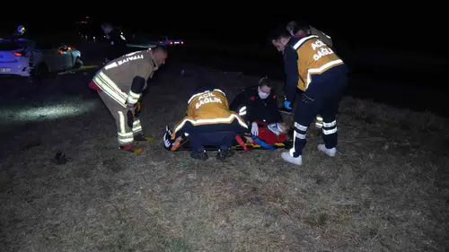 Edirne-Havsa yolunda alkollü sürücünün kontrolünü kaybettiği araç 80 metre sürüklendi