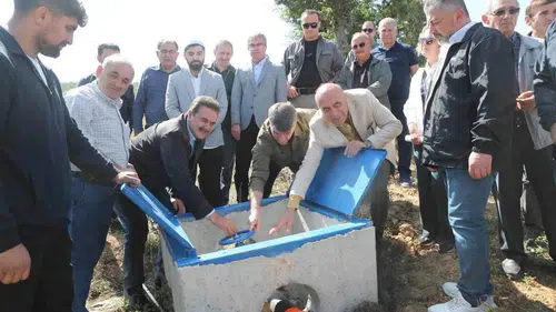 Beldağ köyünde 20 hektarlık tarım arazisi modern sulama sistemine kavuştu