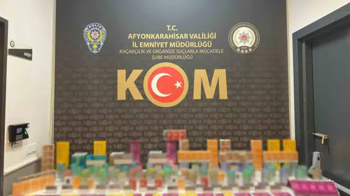 Afyonkarahisar'da kaçak tütün ürünlerine yönelik operasyon: Bir gözaltı