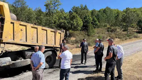 Şaphane'de köy yollarında ulaşım güvenliği için kritik dokunuş