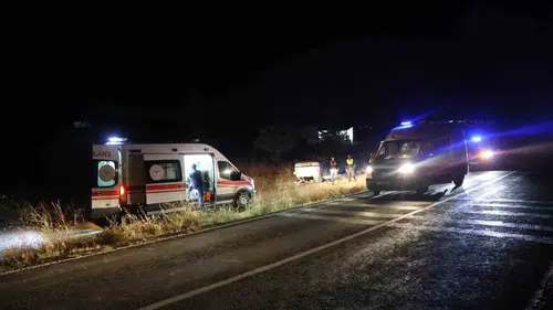 Gülşehir yolunda feci kaza: Kontrolden çıkan otomobil şarampole uçtu
