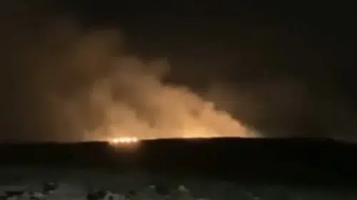 Yukarıalagöz köyünde rüzgarla yayılan arazi yangını korku dolu anlar yaşattı