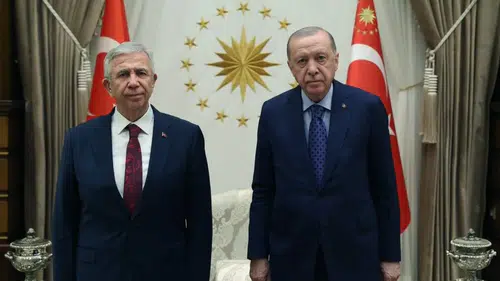 Cumhurbaşkanlığı Külliyesi'nde kritik görüşme: Erdoğan ve Yavaş bir araya geldi