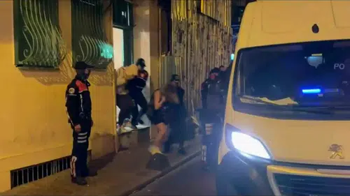 Beyoğlu'nda dron destekli operasyon: Fuhuş pazarlığı havadan görüntülendi