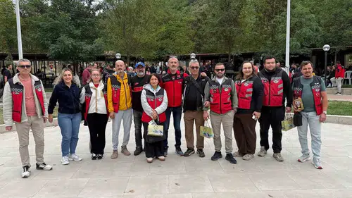 Etili’de iki teker tutkunları pilav şenliğinde bir araya geldi