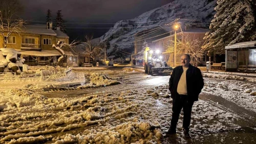 Belediye Başkanı Hamamcı’dan Kar Nöbeti