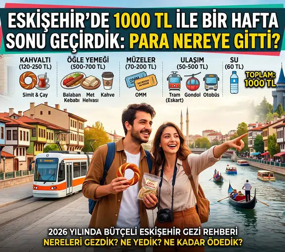 Eskişehir'de 1000 TL ile Bir Hafta Sonu Geçirdik: Para Nereye Gitti?