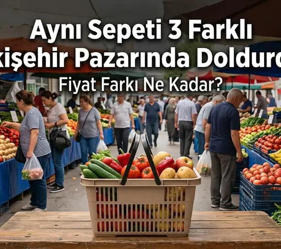 Aynı Sepeti 3 Farklı Eskişehir Pazarında Doldurduk: Fiyat Farkı Ne Kadar?
