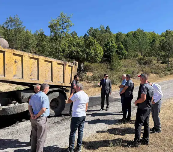 Şaphane'de köy yollarında ulaşım güvenliği için kritik dokunuş