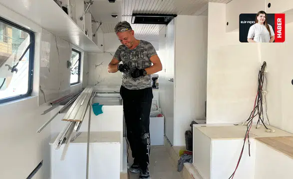 Eskişehirli emekli, karavan hayalini kendi elleriyle gerçekleştirdi