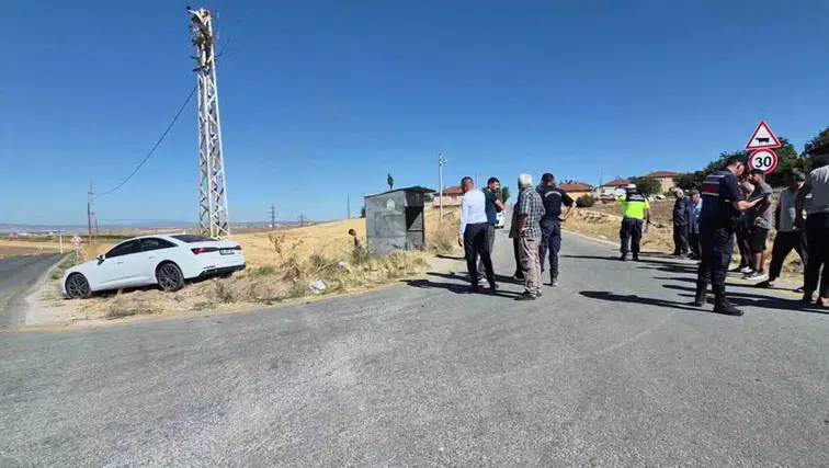 Eskişehir’de İki Otomobilin Çarpıştığı Kaza Kamerada