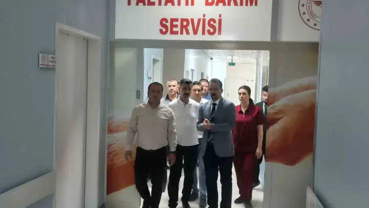 Cizre Devlet Hastanesinde yönetimden servislerde yerinde denetim mesaisi