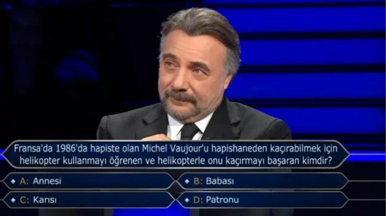 Fransa'da 1986'da hapiste olan Michel Vaujour'u hapishaneden kaçırabilmek için helikopter kullanmayı öğrenen ve helikopterle onu kaçırmayı başaran kim