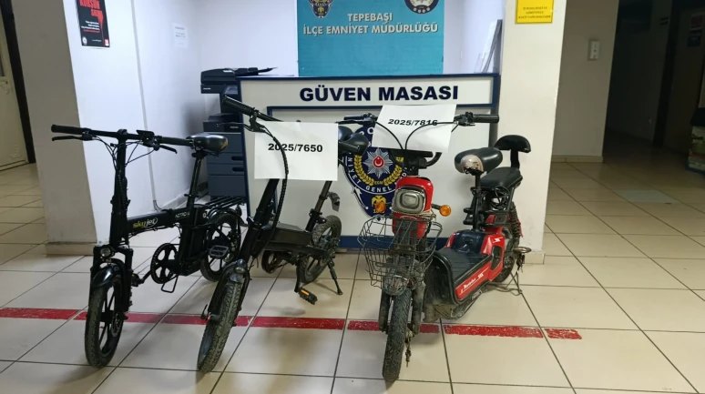 Eskişehir’de Çalınan Bisikletler Polis Ekiplerince Bulundu