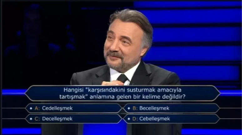 Hangisi karşısındakini susturmak amacıyla tartışmak anlamına gelen bir kelime değildir?