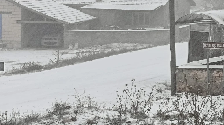 Eskişehir'in Kırsalı Beyaza Büründü: Şükranlı Mahallesi'nde Kar Sevinci!