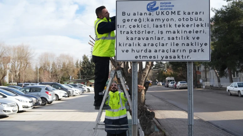 Eskişehir’de Ücretsiz Otoparklarda Bazı Araçlara Yasak Geldi