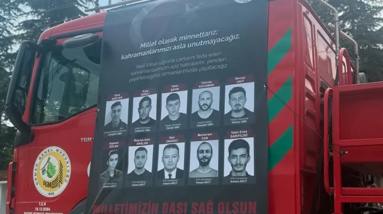 Seyitgazi'de Yangın Şehitleri Dualarla Anıldı