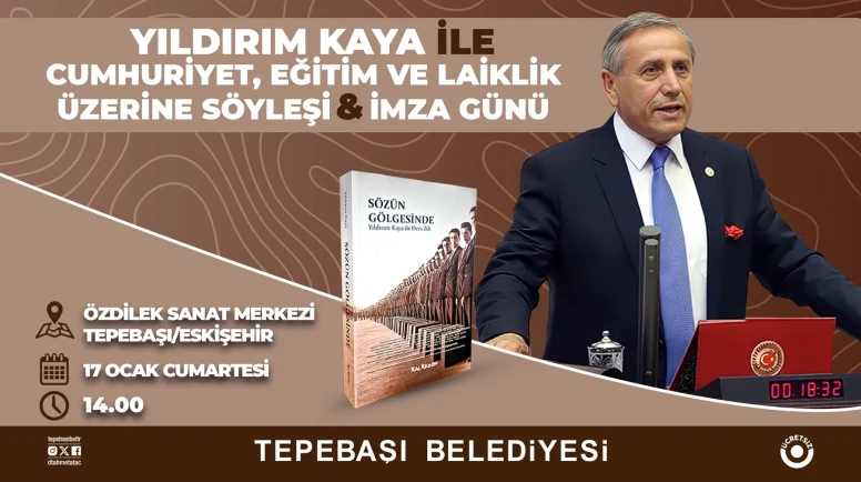 Yıldırım Kaya Tepebaşı’nda okuyucularıyla buluşacak