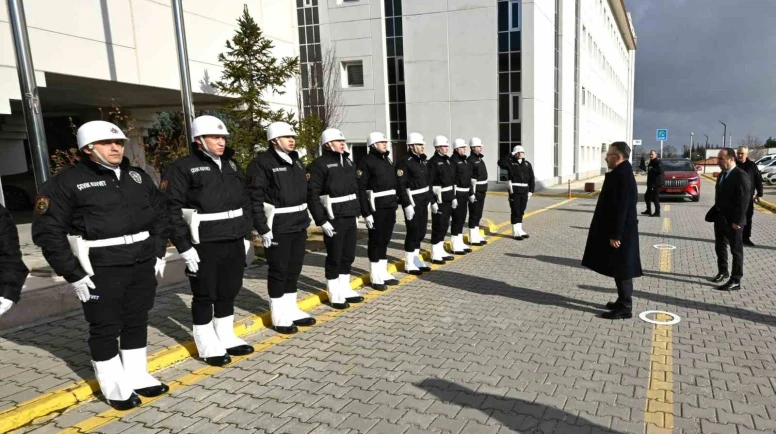 Vali Hüseyin Aksoy’dan Emniyet Müdürlüğüne Veda Ziyareti