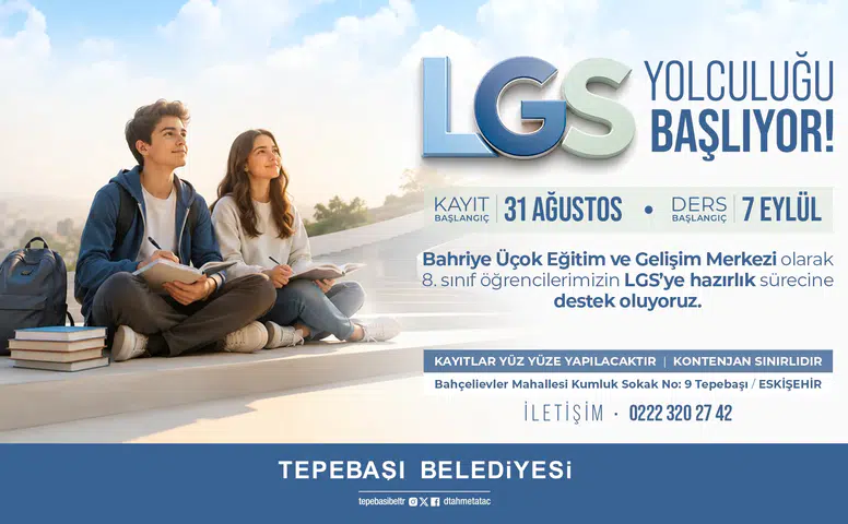 Tepebaşı’nda LGS Hazırlık Kursu İçin Kayıtlar Başlıyor