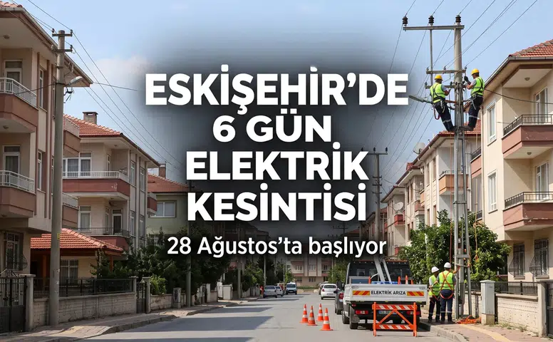 Eskişehir Elektrik Kesintisi: 6 Gün Sürecek