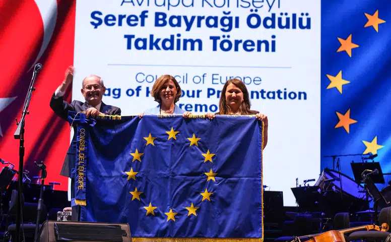 Eskişehir’e Avrupa Konseyi’nden “Şeref Bayrağı” ödülü takdim edildi