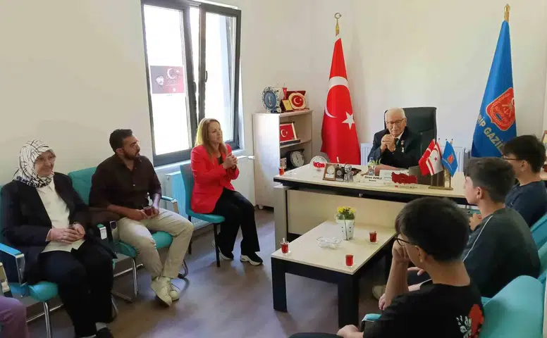 Eskişehir’de çocuklardan gazilere 19 Eylül ziyareti