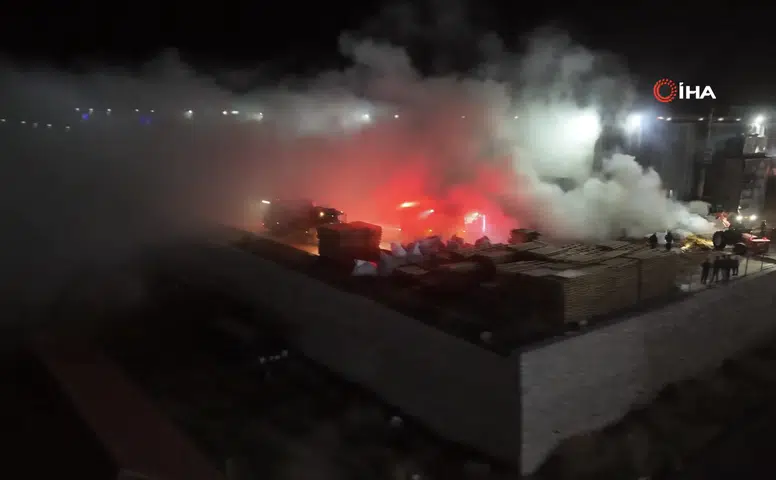 Eskişehir’de fabrika bahçesindeki yangın söndürüldü