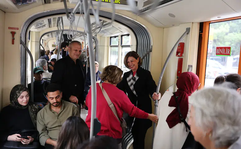 Başkan Ünlüce Avrupa Hareketlilik Haftası’nı tramvayda başlattı