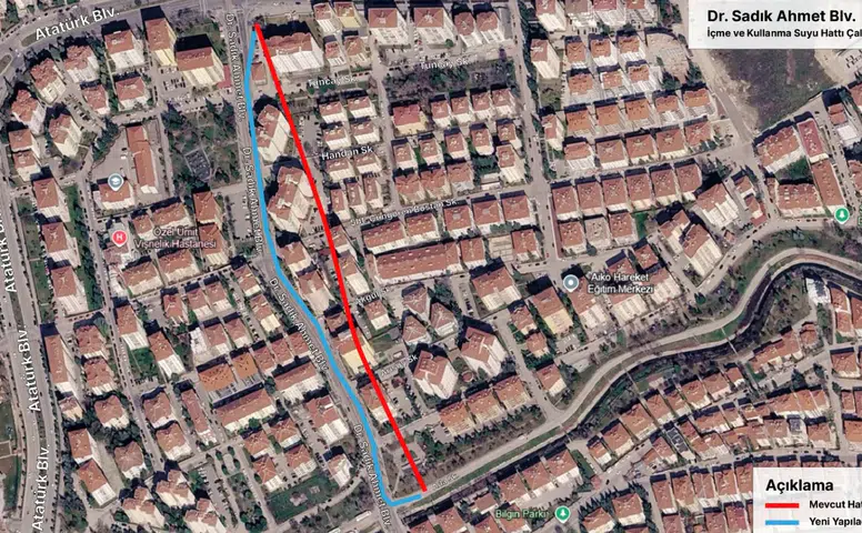 Dr. Sadık Ahmet Bulvarı’nda Bir Şerit Trafiğe Kapanacak