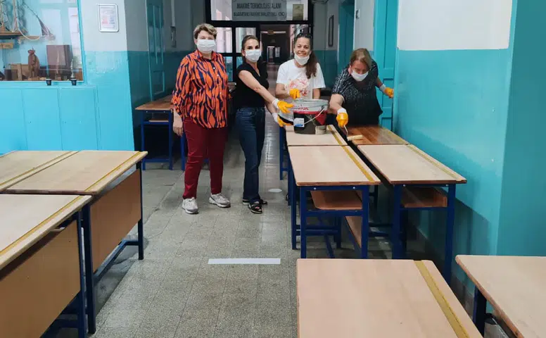 Atatürk MTAL’de 550 öğrenci sırası temizlendi